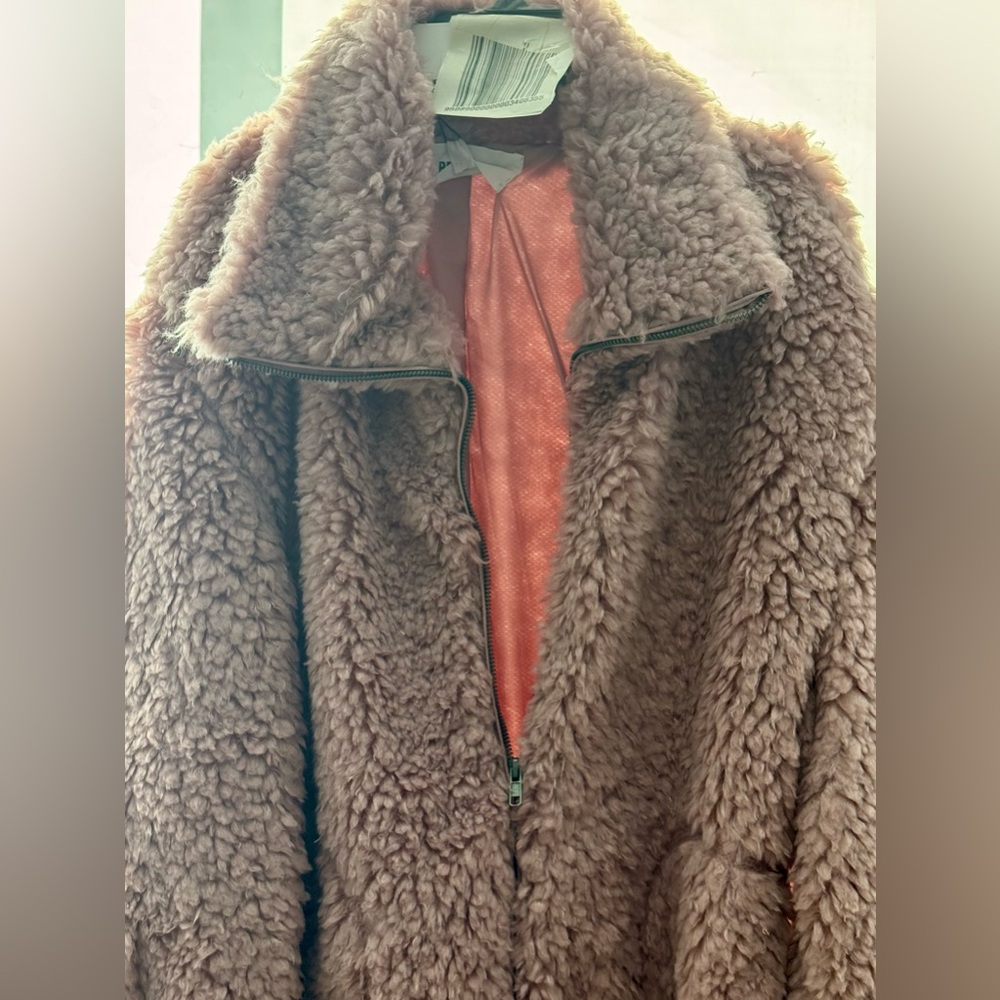 BB Dakota Plush Pink Teddy Jacket